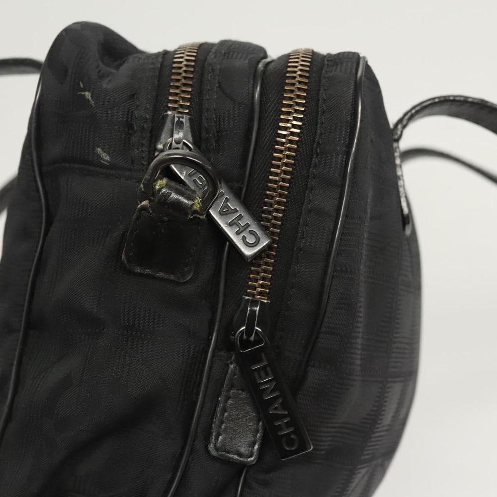 CHANEL New Travel line Hand Bag Nylon 2way Black CC Auth bs25876 - Picture 10 of 16